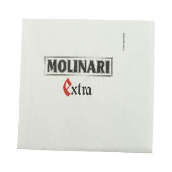 50x Molinari Extra Sambuca napkins 3-ply tissue 15x15...