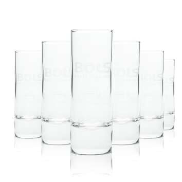 6x Bols Liqueur Glass Shot Short Shot Glasses 2cl 4cl...