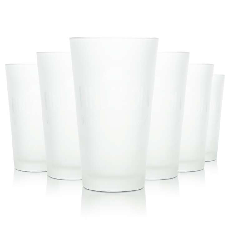6x Finlandia vodka glass long drink frosted 2cl 4cl frosted glasses cocktail vodka bar