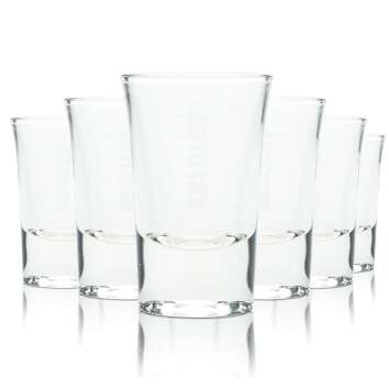 12x Absolut Vodka Glass Shot 2cl Shot Glasses Short...