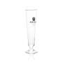 6x Paulaner beer glass goblet 0.3l gold rim Rastal goblet glasses Tulip Pils Helles