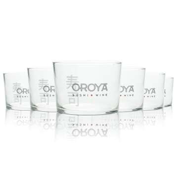 3x Oroya Wine Glass Sushi Tumbler 0,2l Japan Asia Glasses...