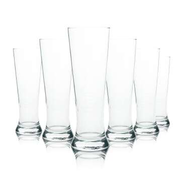 6x Landskron beer glass goblet 0,5l Rastal tulip glasses...