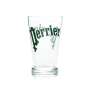 6x Perrier Water Glass Longdrink 0,3l Retro Collector Rare Gastro Glasses Hotel