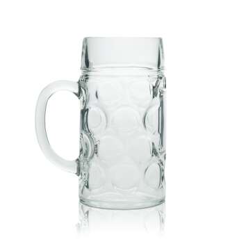 Maßkrug 1L beer glass VanWell Seidel glasses handle...
