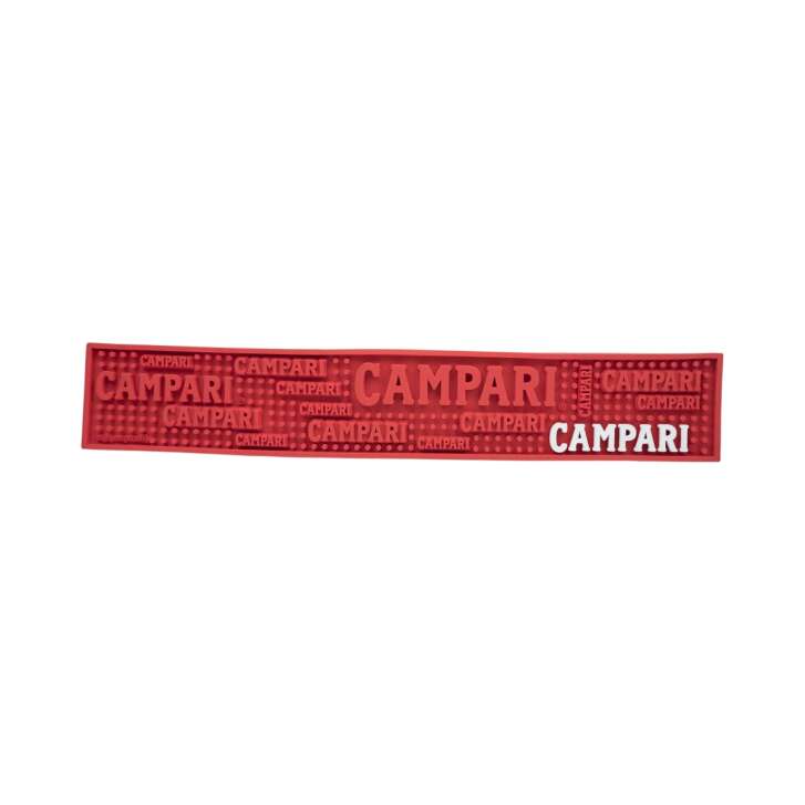 Campari liqueur bar mat 59x10cm red draining mat glasses rubber runner non-slip