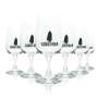 6x Sandeman Sherry Port Wine Glass Logo 200ml Tasting Sommelier Nosing Glasses