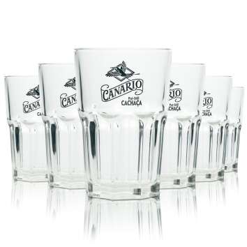 6x Canario Chachaca Glass 0,3l Longdrink Glasses Moijto...