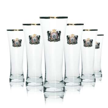 6x Sankt Jaro Beer Glass Cup 0,3l Ritzenhoff Pils Glasses...