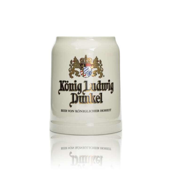 King Ludwig beer mug clay 0.5l dark pilsner light Seidel glass handle glasses