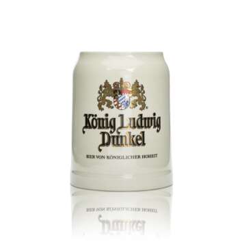 King Ludwig beer mug clay 0.5l dark pilsner light Seidel...