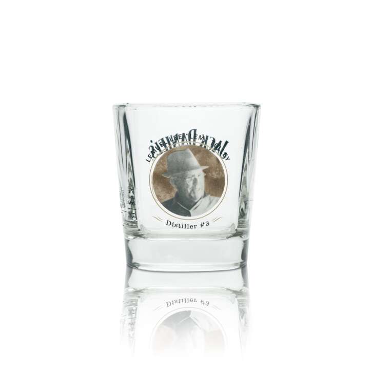 Jack Daniels Whiskey Master Distiller Glass Tumbler Lem Tolley No. 3 Glasses Rare