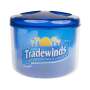 Tradewinds iced tea ice box round 29cm cooler ice cube container bottles blue bar