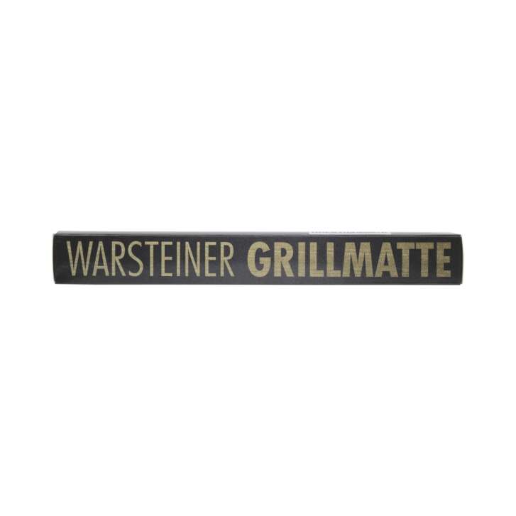 Warsteiner beer grill mat black overlay kitchen vegetable cheese gas charcoal bar