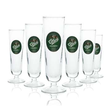 6x Cluss beer glass 0.3l goblet ice glass pilsner glasses...