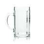 6x Warsteiner beer glass 0.5l mug Rastal Seidel handle glasses mugs tankards Beer