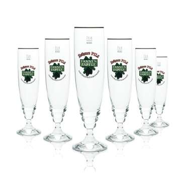 6x Rothaus Beer Glass 0,2l Exclusive Cup Tannen...
