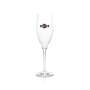 6x Martini aperitif glass flute logo 0.2l champagne glasses cocktail long drink stemmed glass