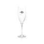 6x Martini aperitif glass flute logo 0.2l champagne glasses cocktail long drink stemmed glass
