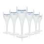 6x coastal fog glass shot glasses mini goblet 2cl/4cl frosted frosted glass