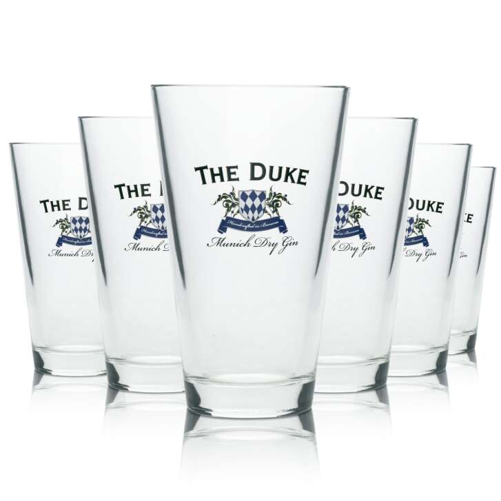 6x The Duke Gin Glass Longdrink 330ml Rastal Tumbler Glasses Cocktail Tonic Bar Munich