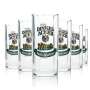 6x Dinkelacker beer glass 0.25l mug Volksfestbier Sahm Seidel Henkel glasses mugs