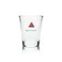 6x Apollinaris Water Glass 100ml Mini Relief Tasting Glasses Tasting Gastro