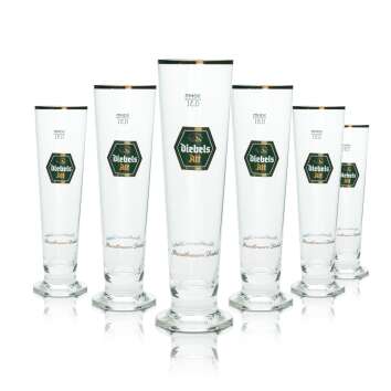 6x Diebels Alt beer glass 0.3l goblet Sahm Pils glasses...