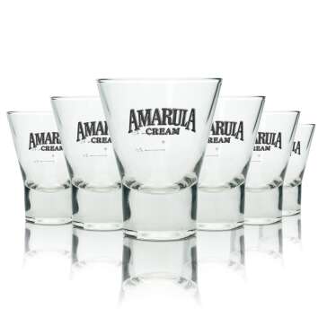 6x Amarula Cream glass 0.1l liqueur tumbler glasses...