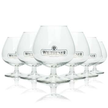 6x Wilthener brandy glass 0.25l cognac tasting snifter...