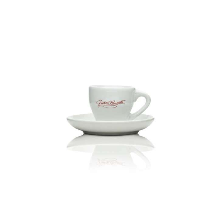 Ramazzotti liqueur cup + saucer 50ml white porcelain plate coffee espresso