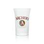6x Archers Schnapps Glass Shot 2cl Milk Glass Short Stamper Glasses Peach Liqueur Bar