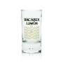 6x Bacardi Limon Rum Glass Shot 2cl 4cl Short Glasses Stamper Schnapps Luftperle