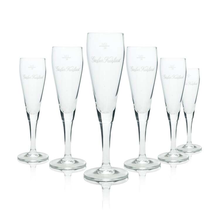6x Large Elector Champagne Glass Flute 0.1l Ritzenhoff Glasses Champagne Flute Goblet