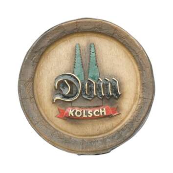 Dom Kölsch beer keg beer lid advertising sign wood...