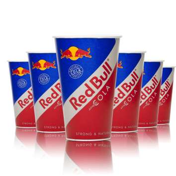 100x Red Bull Energy disposable cups paper Red Bull Cola...