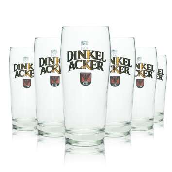 12x Dinkel Acker Beer Glass 0,5l Mug Willi Sahm Glasses...