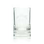 6x Jim Beam Whiskey Glass 0,2l Tumbler Relief Print Glasses Retro Rare Longdrink