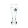 6x Tucher beer glass 0,3l Weizen Sahm glasses yeast wheat beer mug relief brewer