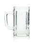 6x Hacker Pschorr Beer Glass 0,25l Mug Staufeneck Sahm Seidel Glasses Tankard Beer