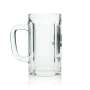 6x Paulaner Beer Glass 0,3l Mug Handled Glass Sahm Seidel Glasses Pils Mugs Tankards