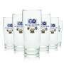 6x Hacker Pschorr Beer Glass 0,4l Mug Ruhr Glasses Willi Tumbler Helles Pils