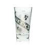 6x Becks Beer Glass 0,2l Mug Half Pint Schott Retro Collector Glasses Tumbler Bar