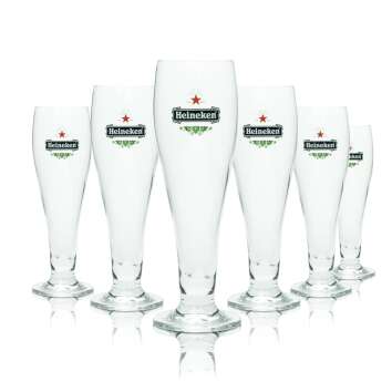 6x Heineken Beer Glass 0,2l Cup SuperPrestige Ritzenhoff...