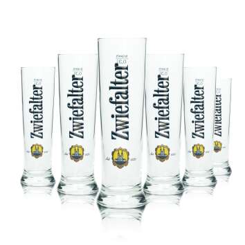 6x Zwiefalter Beer Glass 0,3l Mug Vancouver Sahm Willi...