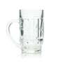 6x Alpirsbacher beer glass 0.3l mug Strassburg Sahm Seidel Henkel glasses tankard