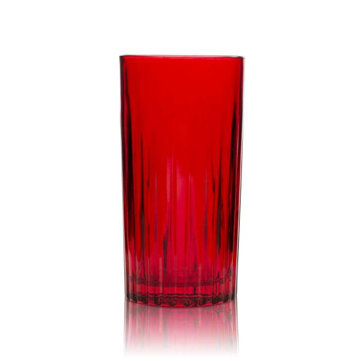 2x Beefeater Gin Glass 0,4l Longdrink Red 24 Cocktail Glasses Crystal Relief Bar