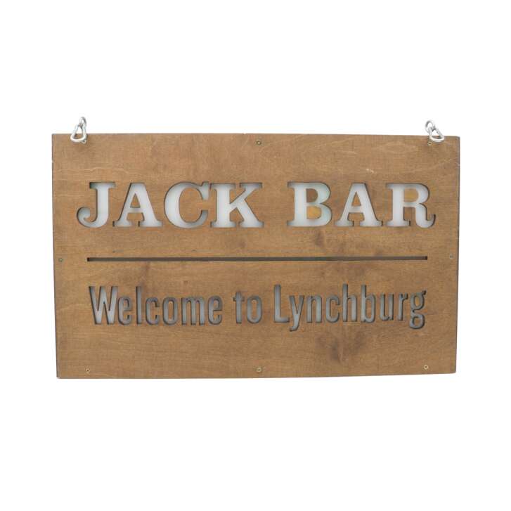 Jack Daniels Whiskey illuminated sign 50x30cm sign Lynchburg Bar LED light wood