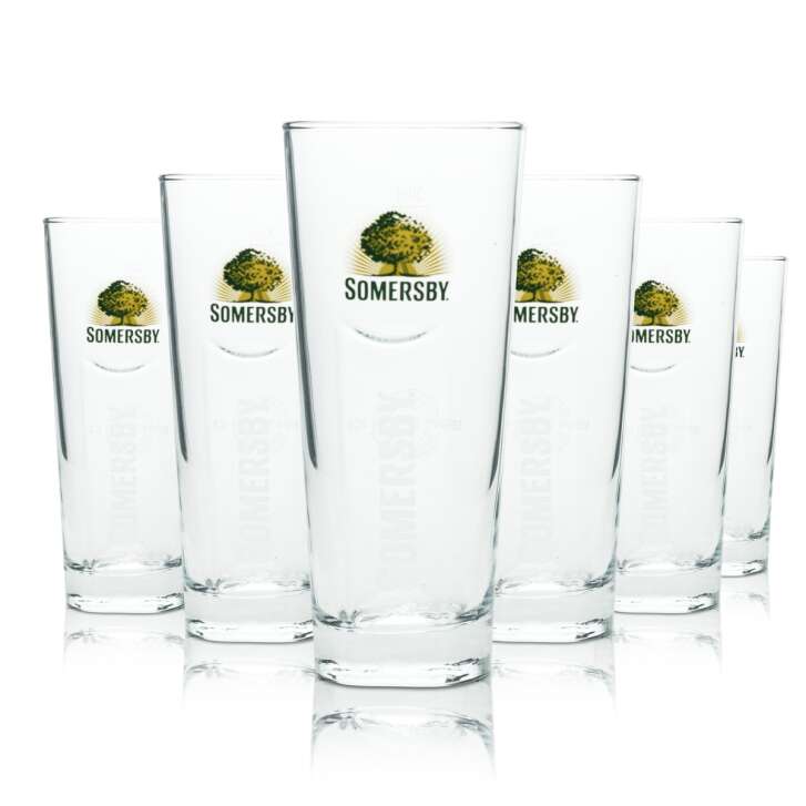 6x Somersby Cider Glass 0,3l Mug Rastal Cocktail Beer Glasses Longdrink Bar