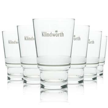6x Klindworth juice glass 0.3l tumbler stacking bar...